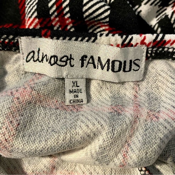 COPY - Almost Famous Red and Black Plaid Jumpsuit Romper - Picture 10 of 10